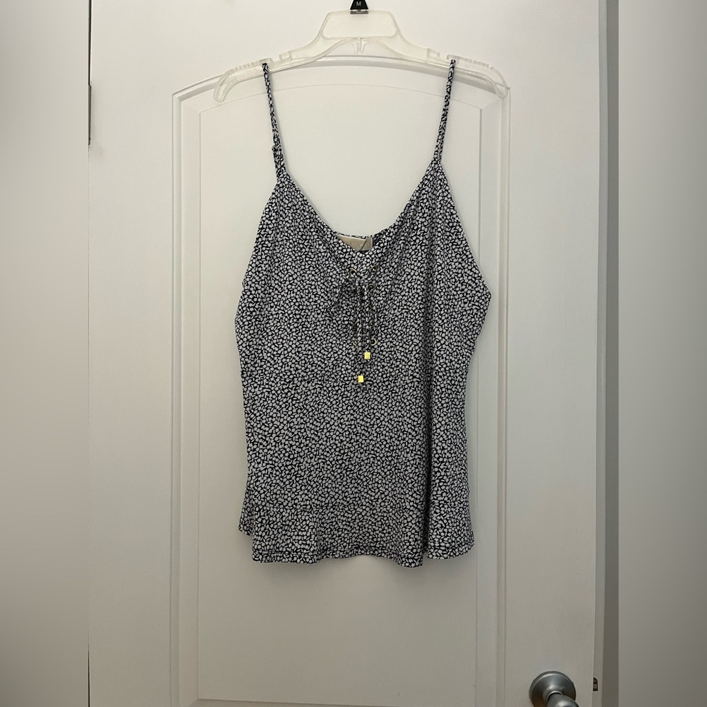 NWT Michael Kors Blue and White Tank Top